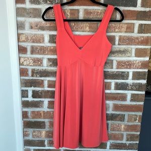 Sympli Salmon Colored Size 6 V Neck Dress